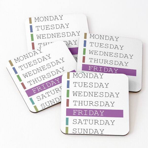 Item preview, Friday weekday apparel decision support designed and sold by yourtravelguide.