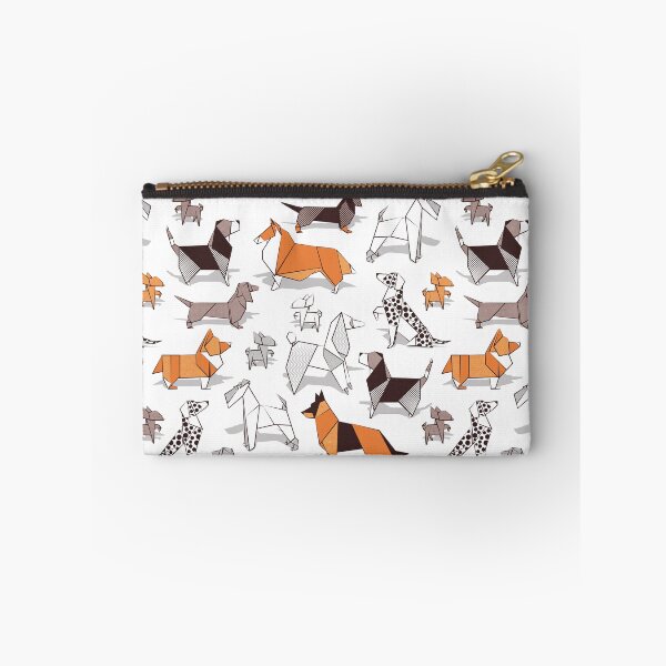 Item preview, Origami doggie friends // white background paper Chihuahuas Dachshunds Corgis Beagles German Shepperds Collies Poodles Terriers Dalmatians designed and sold by SelmaCardoso.
