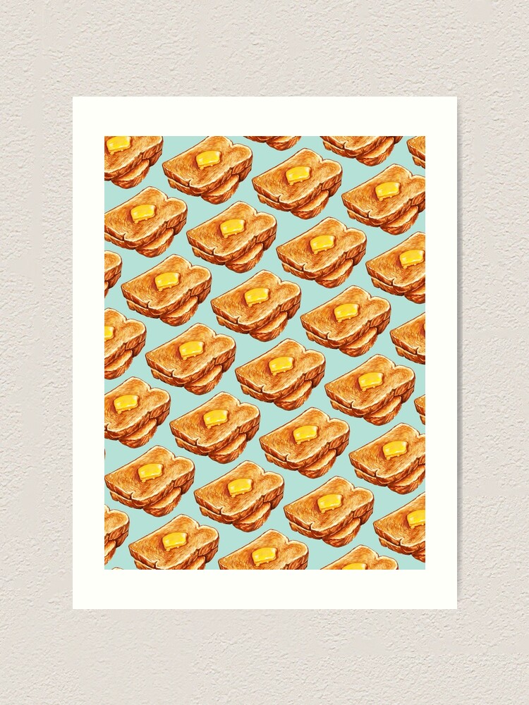Alternate view of Buttered Toast Pattern Art Print