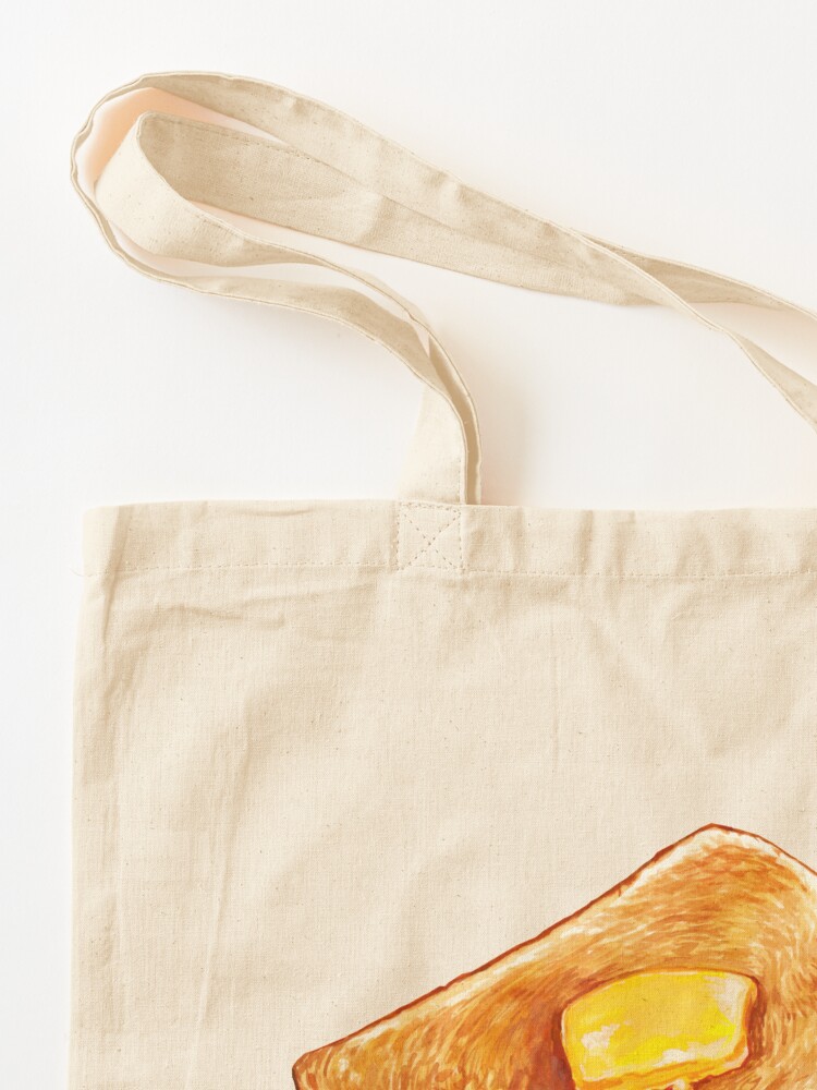 Alternate view of Buttered Toast Pattern Tote Bag