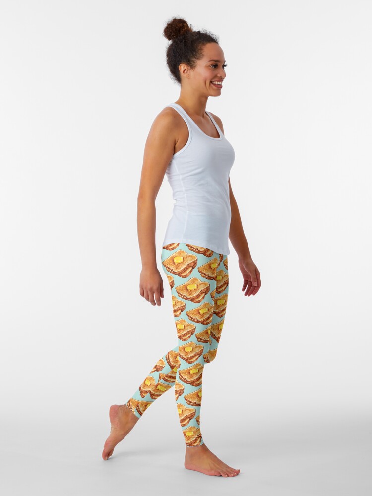 Alternate view of Buttered Toast Pattern Leggings