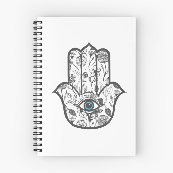Item preview, Simple Hand Drawn Floral Hamsa Hand designed and sold by Blkstrawberry.