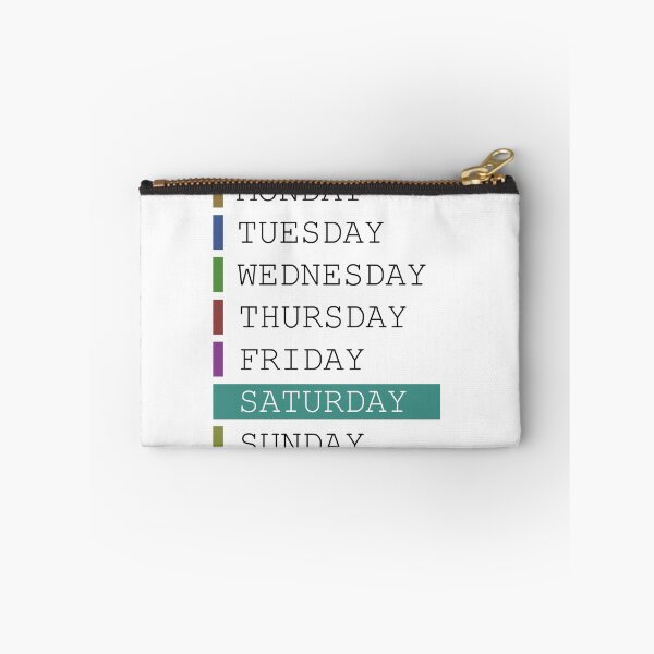 Item preview, Saturday weekday clothing decision support designed and sold by yourtravelguide.