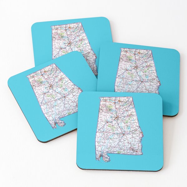 Item preview, Alabama Roadmap designed and sold by Havocgirl.