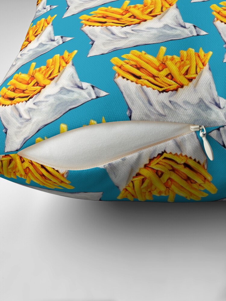 Thumbnail 2 of 4, Pillow, French Fries Pattern designed and sold by KellyGilleran.