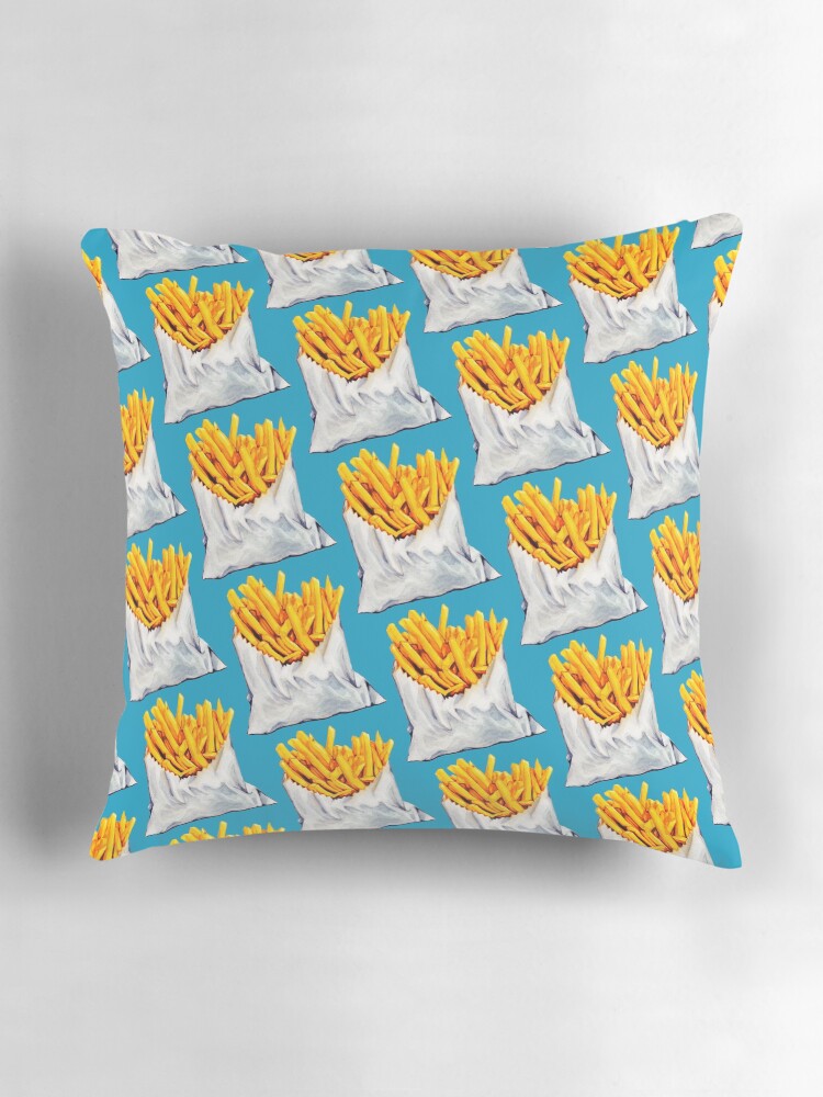 Thumbnail 3 of 4, Pillow, French Fries Pattern designed and sold by KellyGilleran.