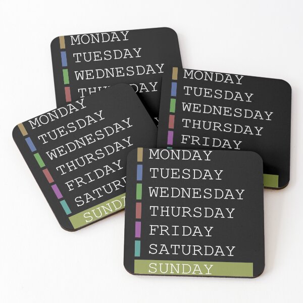 Item preview, Sunday weekday clothing decision support designed and sold by yourtravelguide.