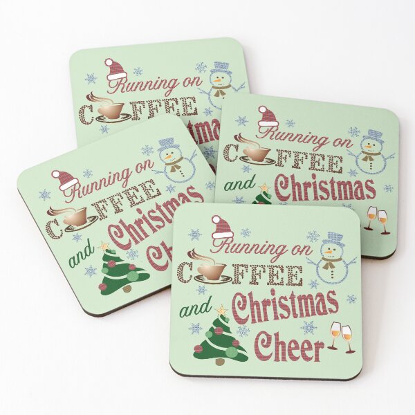 Item preview, Running on Coffee and Christmas Cheer! designed and sold by infinitygrafix.