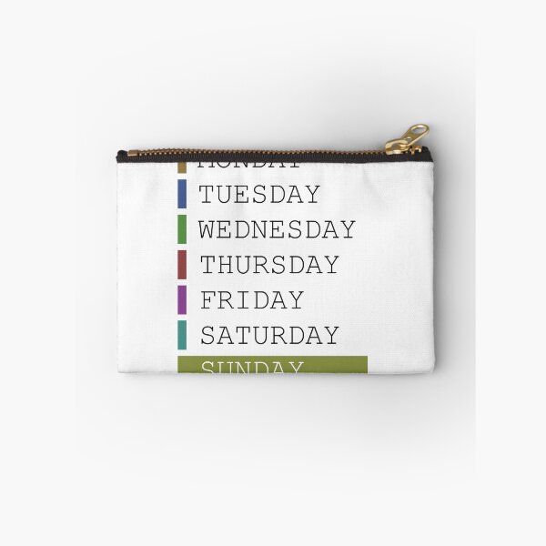 Item preview, Sunday weekday clothing decision support designed and sold by yourtravelguide.