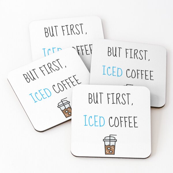Item preview, But First Iced Coffee designed and sold by zdburrage.