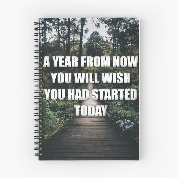 Item preview, Motivational A Year From Now You Will Wish You Had Started Today designed and sold by tarynwalk.