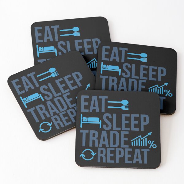 Item preview, Eat Sleep Trade Repeat trading shares stock exchange designed and sold by Robin Seifermann.