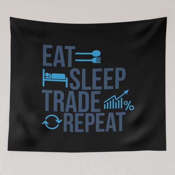 Item preview, Eat Sleep Trade Repeat trading shares stock exchange designed and sold by Robin Seifermann.