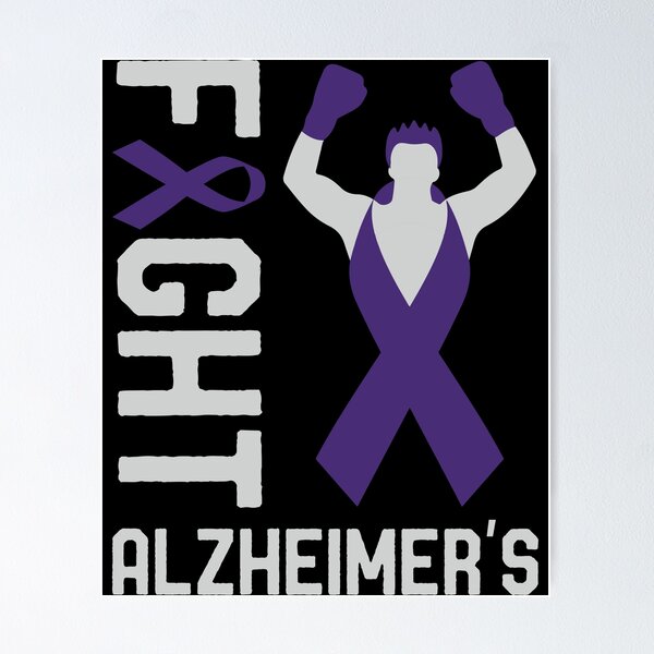 Item preview, Fight Alzheimer's Awareness Month Ribbon Fighter Survivors designed and sold by mrsmitful.