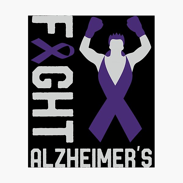 Item preview, Fight Alzheimer's Awareness Month Ribbon Fighter Survivors designed and sold by mrsmitful.