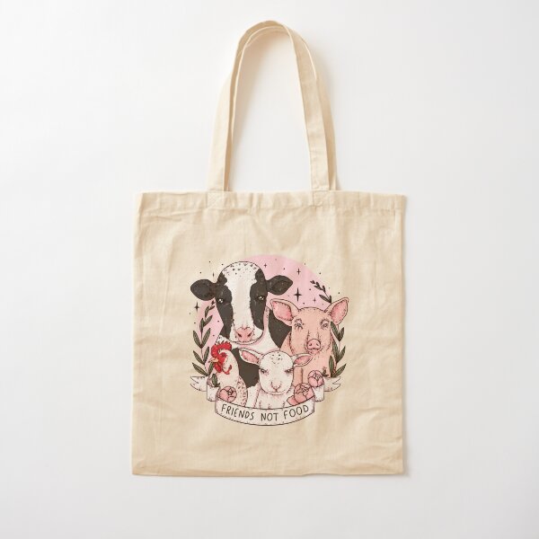 friends not food Cotton Tote Bag