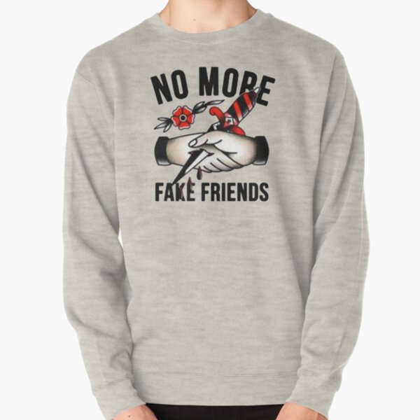 fake friends real enemies moletom com capuz