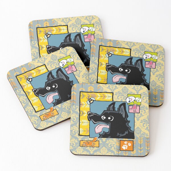 Item preview, German Shepherd - Long Hair - Black (Collage) designed and sold by TheChicken.