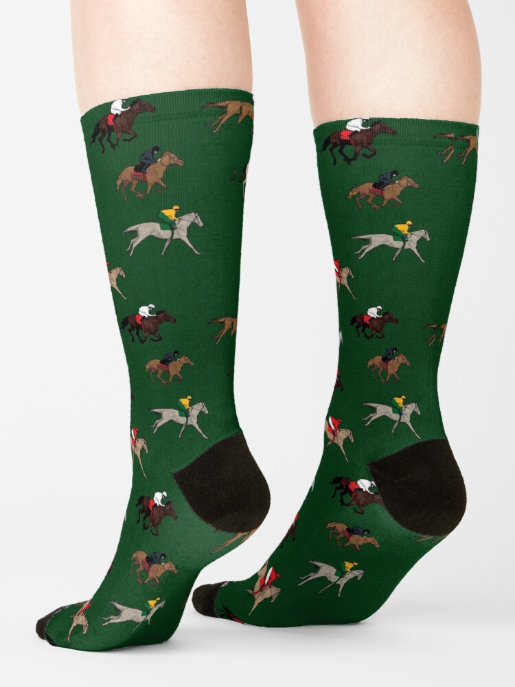 Alternate view of Horse race pattern Socks