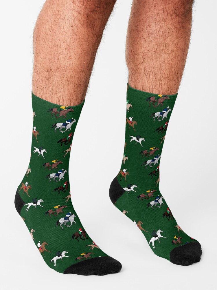 Alternate view of Horse race pattern Socks