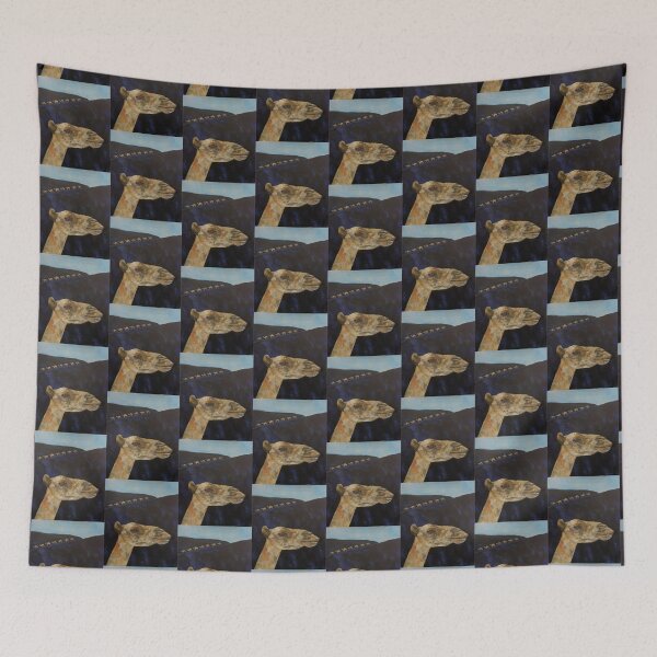 Item preview, Memories of Lanzarote - camels on black sand designed and sold by carolineskinnerart.