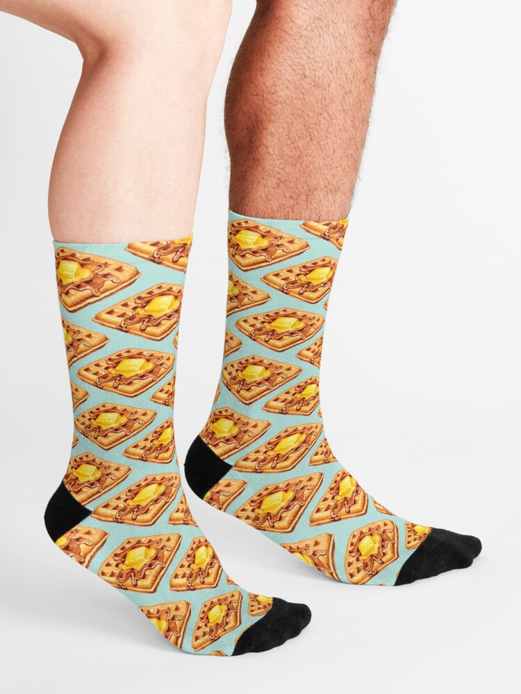 Alternate view of Waffle Pattern Socks