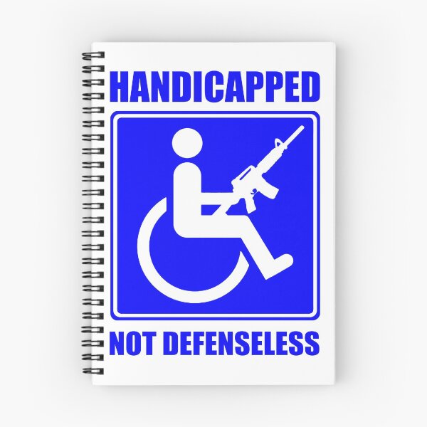 Item preview, Handicapped; Not Defenseless; designed and sold by StickerApe.