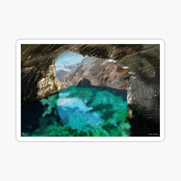 Eden's cave Sticker