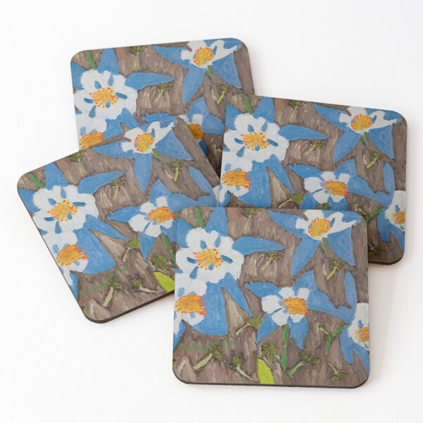 Item preview, Blue Columbines designed and sold by Pamela Ruggiero.