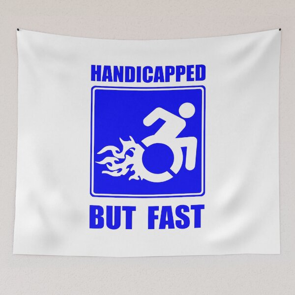 Item preview, Handicapped; But Fast; designed and sold by StickerApe.