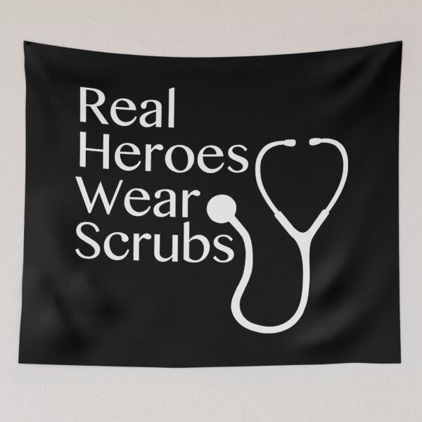 Item preview, Real Heroes Wear Scrubs designed and sold by Gift-It-Right.