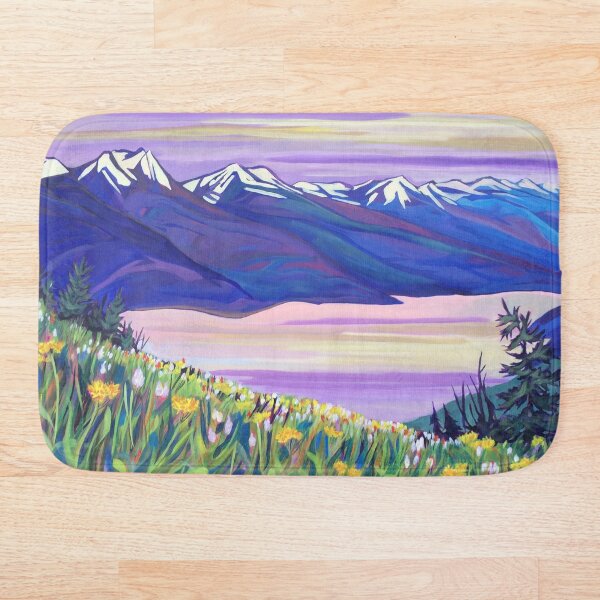 Kootenay Lake in Spring Bath Mat