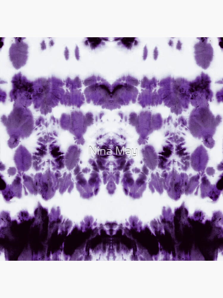Thumbnail 3 of 3, Sticker, Boho Purple Shibori designed and sold by ninabmay.
