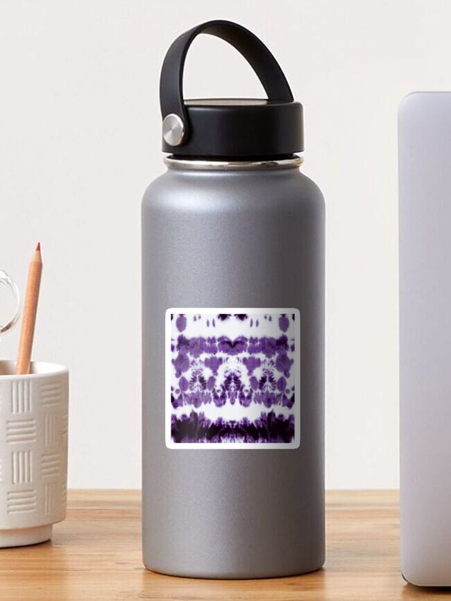 Thumbnail 1 of 3, Sticker, Boho Purple Shibori designed and sold by ninabmay.