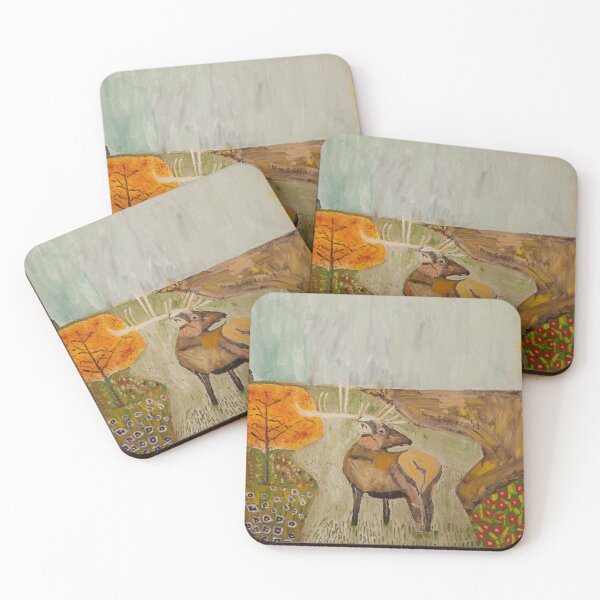 Item preview, Elk's Shrinking World designed and sold by Pamela Ruggiero.