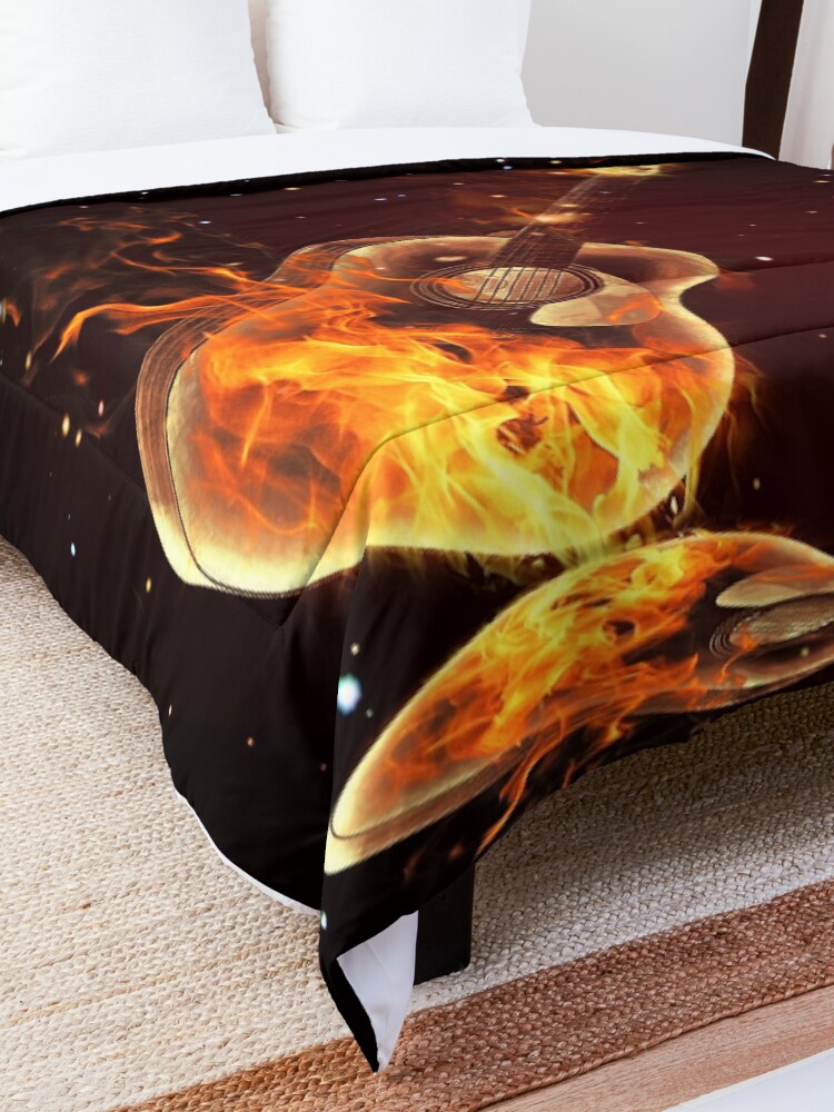 Alternate view of guitar Comforter