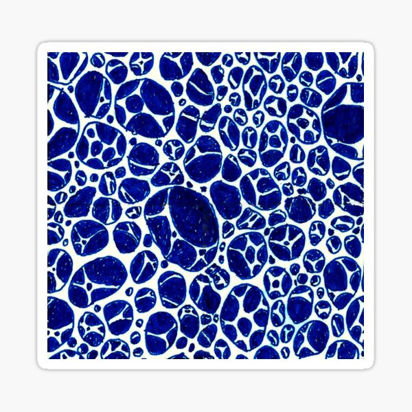 Blue Micro Structures Sticker