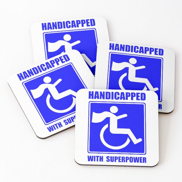 Item preview, Handicapped with Superpower; designed and sold by StickerApe.