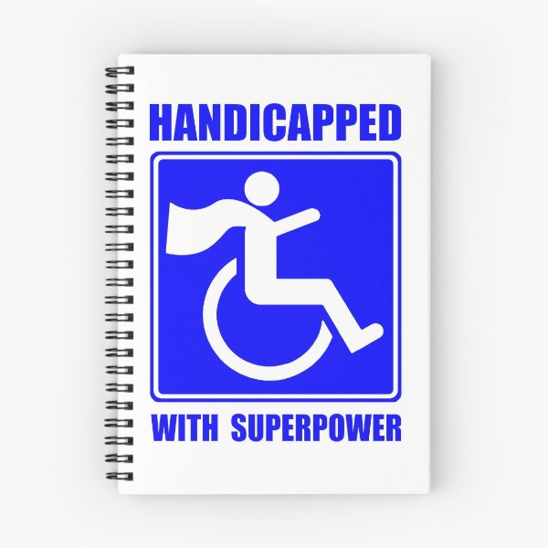 Item preview, Handicapped with Superpower; designed and sold by StickerApe.