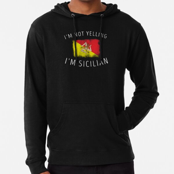 Italian Im Not Yelling Funny Custom Unisex Hooded Sweatshirt