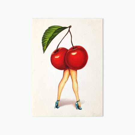 Fruit Stand - Cherry Girl Art Board Print