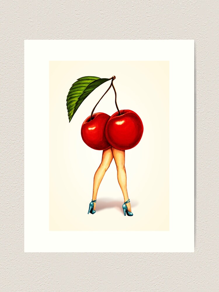 Alternate view of Fruit Stand - Cherry Girl Art Print