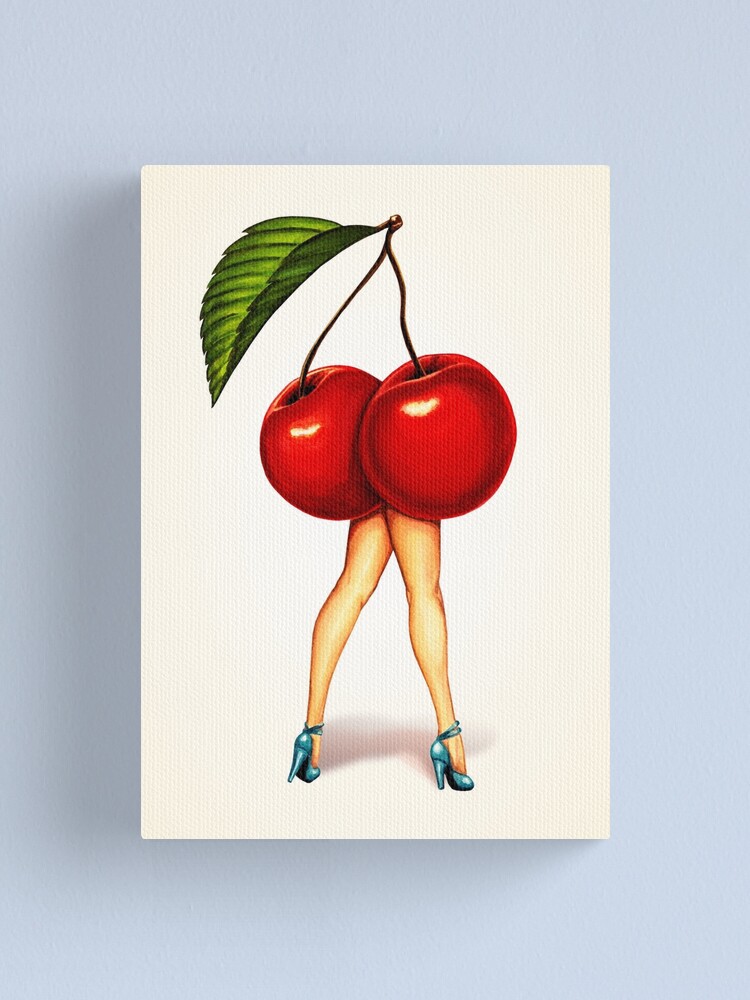 Alternate view of Fruit Stand - Cherry Girl Canvas Print