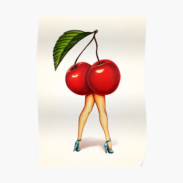 Fruit Stand - Cherry Girl Poster
