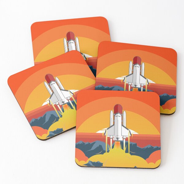 Item preview, Space Shuttle Bursting Trough Clouds - Graphic Design designed and sold by Lumos19 Studio.