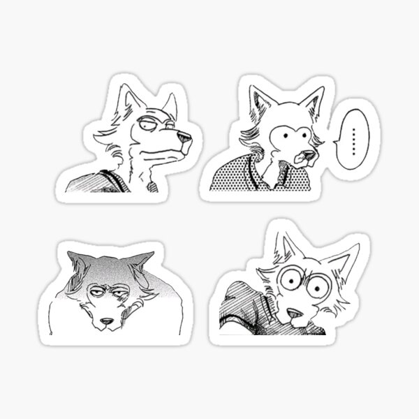 beastars legosi expression pack Sticker
