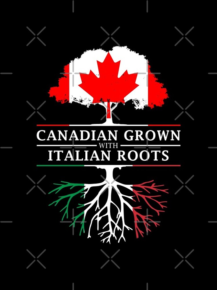 "Canadian Grown with Italian Roots Italy Design" iPhone Case & Cover by