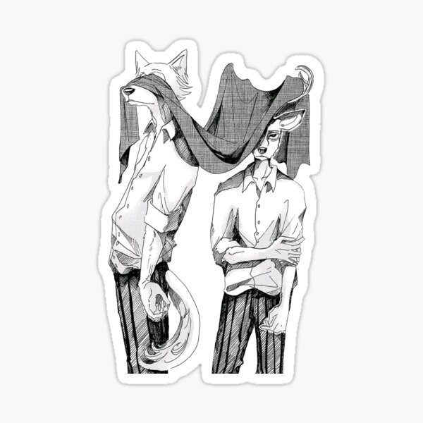 Beastars louis and legosi Sticker