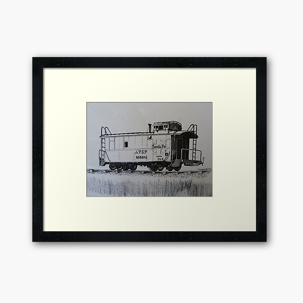 Caboose Framed Art Print