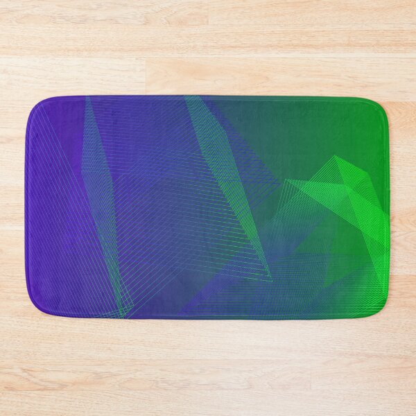Item preview, Blue green Geometric futuristic pattern  designed and sold by Carolina Salazar.